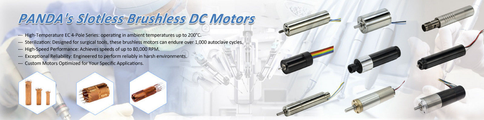 Schlitzloser Bürstenloser Motor