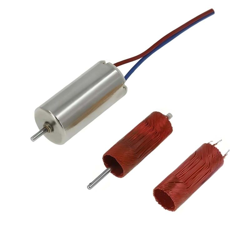 Gleichspannender Hochgeschwindigkeits-Bürstelmotor 8mm 0,3mNm 8620rpm 2,4V Stabilbetrieb